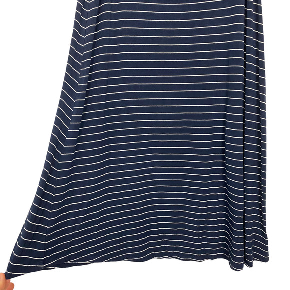 Abercrombie & Fitch Blue Striped Off-the-Shoulder Casual Dress Size Small - Picture 4 of 11